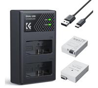 K&F Concept LP-E8 Battery and Charger Set Compatible with Canon EOS 600D 550D, 600D, 650D, 700D, Kiss X4, X5, X6, X7i, Rebel T2i, T3i, T4i, T5i Cameras