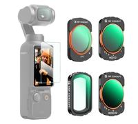 K&F CONCEPT Magneitc CPL, ND2-32, ND32-512, UV Filter Kit Compatible with DJI Osmo Pocket 4/3, HD Optical Glass with 28-layer Coating, Waterproof Scratchproof Thin Filter Set