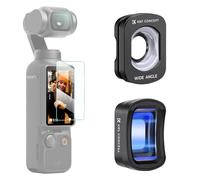 K&F CONCEPT Magnetic 1.2X Anamorphic Lens+ Wide Angle Lens Filters Compatible with DJI Osmo Pocket 4/3, Optical Glass with 28-layer Nano-coating