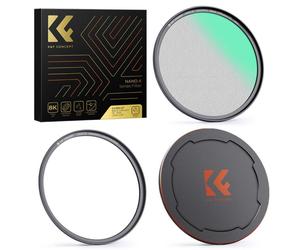K&F Concept Magnetic 1/4 Black Mist Nano-X Filter in dapter Ring and Lens Cap 77mm