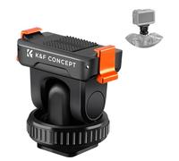 K&F Concept Magnetic Adapter Mount for DJI Osmo Action 5 Pro 4 3 Osmo 360, Quick Release Base with Cold Shoe 1/4'' Thread, 180° Tilt Adjustable
