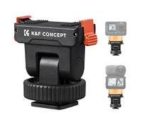 K&F CONCEPT Magnetic Cold Shoe Mount for DJI Osmo Nano/Action 6, Quick Release Base with Cold Shoe & 1/4" Thread, 180° Tilt Adjustable, Lightweight Nylon & Aluminum