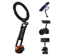 K&F CONCEPT Magnetic Metal Phone Mount with Cold Shoe Mount, Adjustable Rotatable Phone Holder Adapter Compatible with iPhone 17/16/15/14 Serie, Camera Monitoring, Tripods, Stabilizers