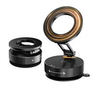K&F Concept Magnetic Phone Holder for Car, 360° Rotatable, Foldable & Adjustable Magsafe Car Mount, Vacuum Magnetic Phone Holder Compatible with iPhone and other Cellphones (Black)