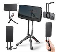 K&F Concept Magnetic Phone Tripod Stand, Smartphone Holder Desk Stand, Magnetic Wall Mount Tripod Compatible with MagSafe, Compact Selfie Stick Stand for iPhone 16/15/14/13/12 Series