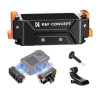 K&F CONCEPT Magnetic Quick Release Adapter Connector for DJI Osmo Action 5 Pro 4 3 Foldable 1/4 Screw 2 Spigot Design Mount Action Camera