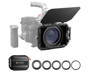 K&F CONCEPT Matte Box Carbon Top Flag with Two 4 x5.65" Filter Trays