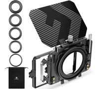 K&F CONCEPT Matte Box with 4 x 5.65" Filter Tray with 5 Adapter Rings