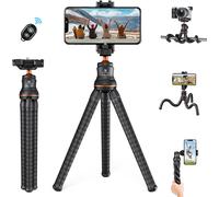K&F Concept Mini Camera Tripod Stand Flexible with Phone Holder Bluetooth Remote