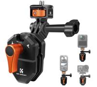 K&F CONCEPT Moto Windshield Clip Mount for Insta360 X6 X5/4/3/Luna Ultra | Motorcycle Camera Mount Motorbike Windscreen Clamp for Go Pro Hero 13 12 11, DJI Pocket 4/3 Osmo Action 4 5 6, Osmo 360- PP66