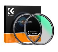 K&F Concept Nano-C Series Magnetic Circular Polarizer Lens Filter + Magnetic Basic Ring Kit with 18 Multi-Layer Coatings Optical Glass Ultra Slim Polarizing CPL Lens Filter (77MM)