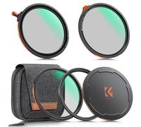 K&F Concept Nano-X Series Magnetic CPL + VND2-32 + Black Diffusion 1/4 + Magnetic Basic Ring + Lens Cap Lens Filters Kit (5 Pack) with Storage Case, 28 Multi-Layer Coating for Camera Lens (67MM)