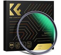 K&F Concept Nano-X Series MC UV Protection Filter with 28 Multi-Layer Coatings HD Ultra-Slim UV Filter for EOS M50 M50 Mark II M5 M6 M6 Mark II M200 Lens Includes Filter Case (127.0, Millimetres)