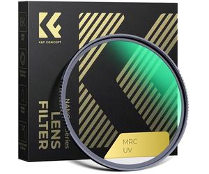 K&F Concept Nano-X Series MC UV Protection Filter with 28 Multi-Layer Coatings HD Ultra-Slim UV Filter for EOS M50 M50 Mark II M5 M6 M6 Mark II M200 Lens Includes Filter Case (77.0, Millimetres)