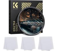 K&F Concept Nano-Xcel Series Blue Streak Filter (2mm) Optical Glass Ultra-Clear Waterproof Anti-Scratch Anti-Reflection Green Film + 3PCS Microfiber Cleaning Cloth for Camera Lenses (67MM)