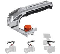 K&F CONCEPT NATO & 3/8" Top Handle with NATO Rail for DSLR Camera Cage, 4 Cold Shoe Mounts, with 1/4" & 3/8" ARRI Locating Threads, 10KG Load Capacity