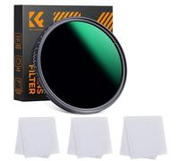 K&F Concept ND8-2000 (3-11stop) Adjustable ND Filter Camera Lense Variable Neutral Density with Multi-Resistant Coating for Camera Lenses + 3Pack Microfiber Cleaning Cloth (72MM)