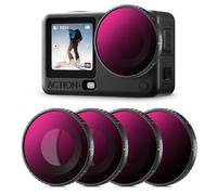 K&F CONCEPT ND8&PL + ND16&PL + ND32&PL+ ND64&PL Filter Kit Compatible with DJI Osmo Action 6, HD Optical Glass with 28-layer Nano-coating Accessories Neutral Density Polarizer (Screw-On)