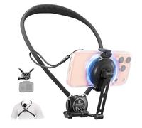 K&F CONCEPT Neck Phone Holder 2-in-1 Model : Magnetic & Clip-on - Black