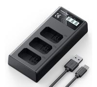 K&F CONCEPT NP-FW50 Batteries & Charger Set for Sony A7ii ZV-E10 Cameras