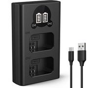 K&F CONCEPT NP-FW50 Batteries & Charger Set for Sony A7ii ZV-E10 Cameras