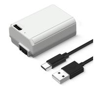 K&F Concept NP-FW50 Battery with Type-C Fast Charging for Sony ZV-E10, Alpha 7, A7, A7II, A7RII, A7SII, A7S, A7S2, A7R, A7R2, A5000,A6000, A6500, A6300, NEX-3, NEX-5