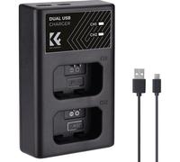 K&F Concept NP-FW50 Dual Battery Charger USB-C | ✅ 5 years warranty
