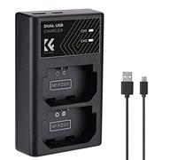 K&F Concept NP-FZ100 Battery Charger, Dual Slot Battery Charger for Sony A7 IV, FX3, Alpha A7iii, ZV-E1, A7R III (A7R3), A9, A6600, A7R IV, A9 II