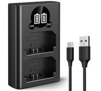 K&F CONCEPT NP-FZ100 Charger, Dual USB Battery Charger for Sony A6700 Battery Compatible with Sony A7iv, A7C, A7III, A7RIV, A7Siii, ZV-E1, FX3, FX30, Alpha 9 II, A9S, A1 Cameras