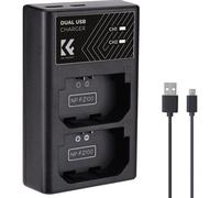K&F Concept NP-FZ100 Dual Battery Charger USB-C
