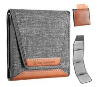 K&F Concept Optics Lens Filter Case, Holds 3 Filters Up to 82mm, Water & Dust Resistant Durable Protective Case, Folding Carry Pouch for Round or Square Filters for Canon Nikon Sony Camera Filters