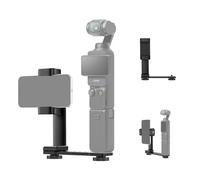 K&F Concept Phone Mount for DJI Osmo Pocket 3, 1/4" Threads & Cold Shoe Adapter, 360° Rotatable Clip with 180° Tilt for Live Streaming/Monitoring/Vlogging