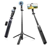 K&F CONCEPT Popod 72" Phone Tripod, 3-in-1 Clip & Magnetic Selfie Stick with Remote, Automatic Phone Tripod Stand, Compatible with iPhone 17-12 Series Android Phones 1/4" Screw Accessories