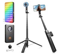 K&F CONCEPT RGB Video Light & 180 cm 3-in-1 Selfie Stick Tripod