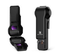 K&F CONCEPT Screen Lens Protector Compatible with DJI Osmo Pocket 4 and 3 | 2-in-1 Screen Gimbal Lens Guard with Built-in 2 Magnetic Filter Storage Slots, Lightweight Camera Case Cover - Black - PK130