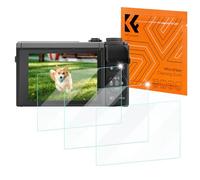 K&F CONCEPT Screen Protector Compatible with Canon G7X Mark II Camera Accessories 3 Pack, 0.3mm 9H Hardness Tempered Glass Anti-Fingerprint Anti-Scrach Bubble-Free, with Cleaning Cloth