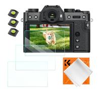 K&F Concept Screen Protector for Fujifilm X-T30 II Fuji X-T30 Camera Accessories 3 Pack, 0.3mm 9H Hardness Tempered Glass Anti-Scrach Bubble-Free, with Hot Shoe Cover and Cleaning Cloth