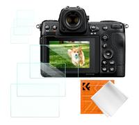K&F Concept Screen Protector for Nikon Z9 Z8 Camera Accessories 3 Pack, 0.3mm 9H Hardness Tempered Glass Anti-Scrach Bubble-Free, with 3 Pcs Eye Sensor Screen Protector and 1 Pcs Cleaning Cloth