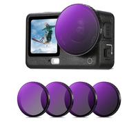 K&F CONCEPT Snap-on Filters Compatible with DJI Osmo Action 6, ND8/ ND16 /ND32 /ND64, Neutral Density HD Optical Glass with 28-layer Coating (Snap-on)