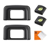 K&F Concept Soft Silicone Eyecup Eyepiece Viewfinder for D5600 D5500 D5300 D5200 D5100 D5000 D3500 D3400 D3300 Cameras Replaces Nikon DK-25 Eyecup(2 Pcs) with Hot Shoe Cover