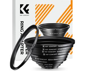 K&F Concept Step Up Ring set 11-piece (26-82mm)