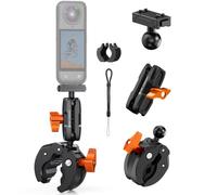 K&F CONCEPT Super Clamp Camera Mount with 360° Dual Ball Head Magic Arm, Bike/Motorcycle Handlebar Mount Quick Release Compatible with X5/Ace Pro/Ace Pro2