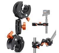K&F CONCEPT Upgraded Double Super Clamp with Magic Arm MS-68