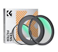K&F CONCEPT UV Black Diffusion Mist Soft Glow Filter Adapter Ring compatible with Canon Powershot V1 (Nano-K Series)