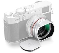 K&F CONCEPT UV Filter Lens Hood Cap compatible with Fujifilm X100VI X100V | Metal Weather-Resistant Kit HD Optical Glass Filter, Accessories compatible with Fuji X100VI X100V Silver Nano-X Series FP715