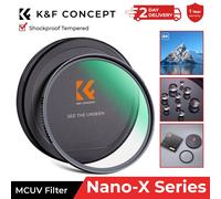 K&F Concept UV Protection Camera Lens Filter Shockproof Optical Glass 49-82mm