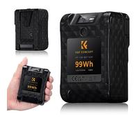K&F CONCEPT V Mount Battery 99Wh/ 6700mAh PD 65W Mini V-Mount Battery | 2xD-TAP/USB-C/USB-A/BP Output/OLED Display for BMPCC 4K 6K Camcorders Cameras Video Light Monitor KF-V99