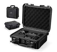 K&F CONCEPT Waterproof Hard Case, Portable Protective Camera Case, Customizable Foam Case Fit Use of Camera, Drones