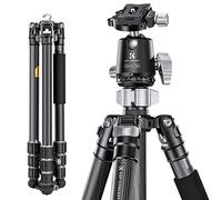 K&F Concept X-Series 68 inch/172cm Carbon Fiber Camera Tripod,Professional Photography Tripod with 36mm Metal Ball Head Load Capacity 16KG/35.2lbs for Indoor Outdoor Use X284C4+BH-36