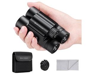 K&F CONCEPT10x25 Compact Binoculars for Kids and Adults, with BAK4 prism, FMC Lens, IP65 Waterproof & Neck Strap for Bird Watching Hunting Travel Camping Stargazing